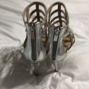 Aldo Shoes - Size 7 open toe silver heels Aldo Shoes - Size 7 open toe silver heels